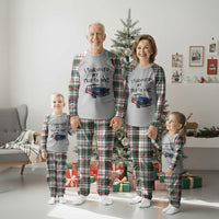 I Survived My Trip to NYC Plaid Pajama Set Funny New York City USA Flag Taxi Meme Gift