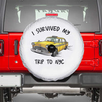 I Survived My Trip to NYC Spare Tire Cover Funny New York City Yellow Taxi Meme Gift