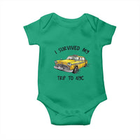 I Survived My Trip to NYC Baby Onesie Funny New York City Yellow Taxi Meme Gift