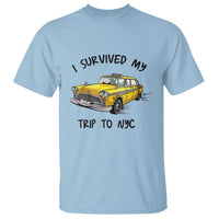 I Survived My Trip to NYC T Shirt Funny New York City Yellow Taxi Meme Gift