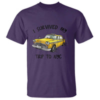 I Survived My Trip to NYC T Shirt Funny New York City Yellow Taxi Meme Gift