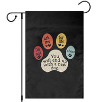 Do Not Ask Me For Life Advice Garden Flag Funny Sarcastic Dog Lover Gift