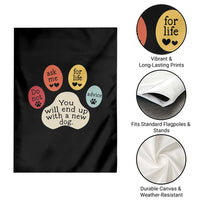 Do Not Ask Me For Life Advice Garden Flag Funny Sarcastic Dog Lover Gift