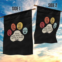 Do Not Ask Me For Life Advice Garden Flag Funny Sarcastic Dog Lover Gift