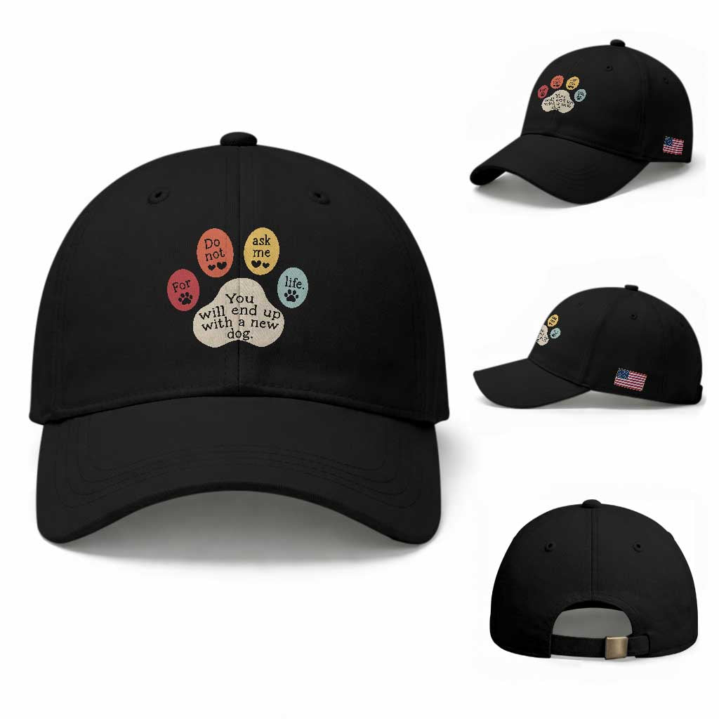 Do Not Ask Me For Life Advice Baseball Cap Funny Sarcastic Dog Lover Gift