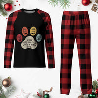 Do Not Ask Me For Life Advice Plaid Pajama Set Funny Sarcastic Dog Lover Gift