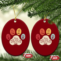 Do Not Ask Me For Life Advice Ceramic Ornament Funny Sarcastic Dog Lover Gift