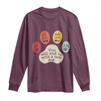 Do Not Ask Me For Life Advice Long Sleeve Shirt Funny Sarcastic Dog Lover Gift