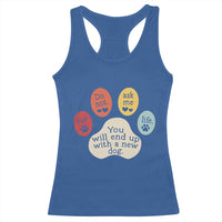 Do Not Ask Me For Life Advice Racerback Tank Top Funny Sarcastic Dog Lover Gift