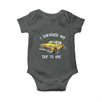I Survived My Trip to NYC Baby Onesie Funny New York City Yellow Taxi Meme