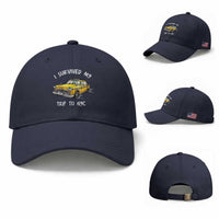 I Survived My Trip to NYC Baseball Cap Funny New York City Yellow Taxi Meme
