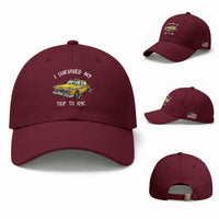 I Survived My Trip to NYC Baseball Cap Funny New York City Yellow Taxi Meme