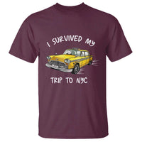 I Survived My Trip to NYC T Shirt Funny New York City Yellow Taxi Meme