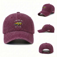 I Survived My Trip to NYC Washed Cotton Baseball Cap Funny New York City Yellow Taxi Meme