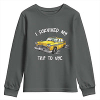 I Survived My Trip to NYC Youth Sweatshirt Funny New York City Yellow Taxi Meme
