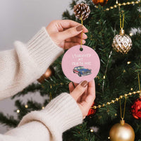 I Survived My Trip to NYC Ceramic Ornament Funny New York City USA Flag Taxi Meme