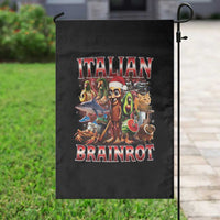 Italian Brainrot Christmas Meme Garden Flag Funny Brain Rot Gen Z Meme - Wonder Print Shop