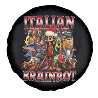 Italian Brainrot Christmas Meme Spare Tire Cover Funny Brain Rot Gen Z Meme - Wonder Print Shop