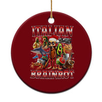 Italian Brainrot Christmas Meme Ceramic Ornament Funny Brain Rot Gen Z Meme - Wonder Print Shop