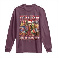 Italian Brainrot Christmas Meme Long Sleeve Shirt Funny Brain Rot Gen Z Meme - Wonder Print Shop
