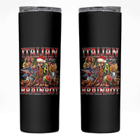Italian Brainrot Christmas Meme Skinny Tumbler Funny Brain Rot Gen Z Meme - Wonder Print Shop