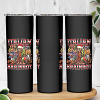 Italian Brainrot Christmas Meme Skinny Tumbler Funny Brain Rot Gen Z Meme - Wonder Print Shop