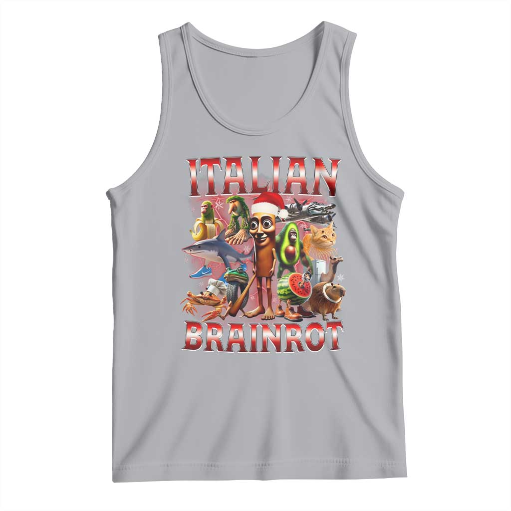 Italian Brainrot Christmas Meme Tank Top Funny Brain Rot Gen Z Meme - Wonder Print Shop