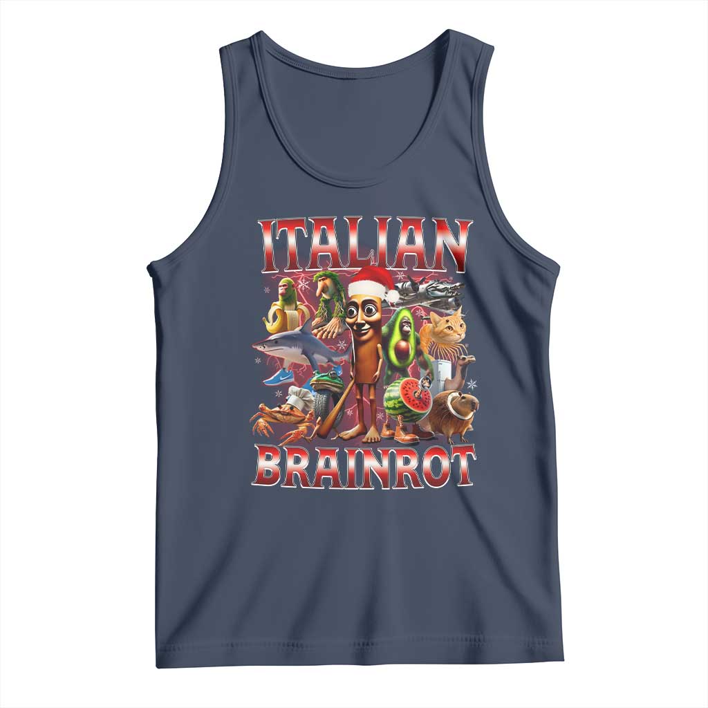 Italian Brainrot Christmas Meme Tank Top Funny Brain Rot Gen Z Meme - Wonder Print Shop