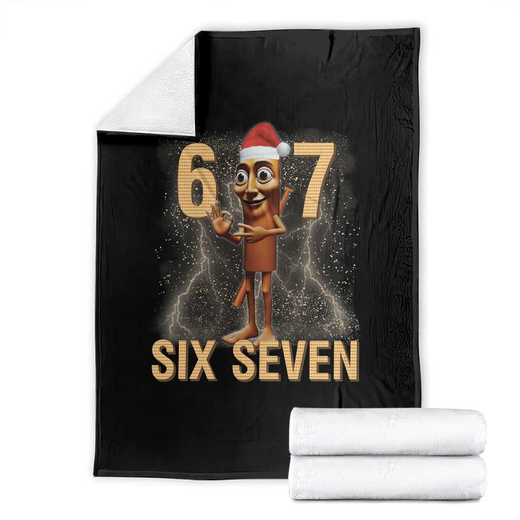 67 Six Seven Italian Brainrot Meme Throw Blanket Funny Tung Tung Tung Sahur Christmas - Wonder Print Shop