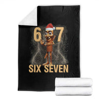 67 Six Seven Italian Brainrot Meme Throw Blanket Funny Tung Tung Tung Sahur Christmas - Wonder Print Shop