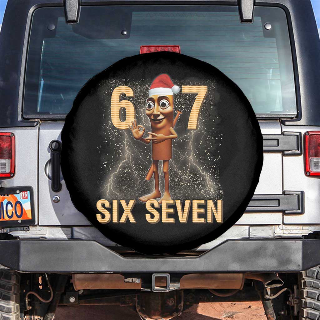 67 Six Seven Italian Brainrot Meme Spare Tire Cover Funny Tung Tung Tung Sahur Christmas - Wonder Print Shop