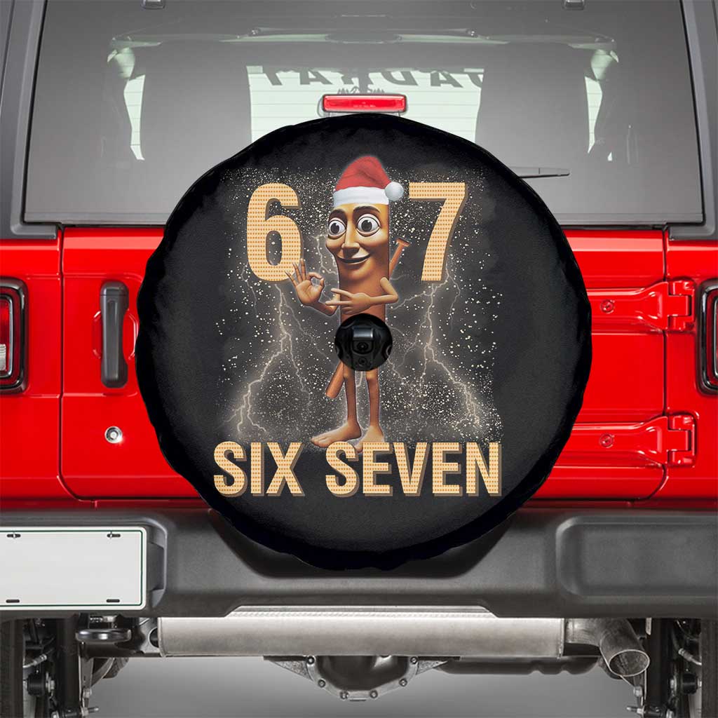 67 Six Seven Italian Brainrot Meme Spare Tire Cover Funny Tung Tung Tung Sahur Christmas - Wonder Print Shop