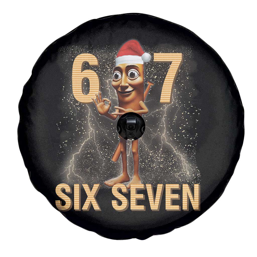 67 Six Seven Italian Brainrot Meme Spare Tire Cover Funny Tung Tung Tung Sahur Christmas - Wonder Print Shop