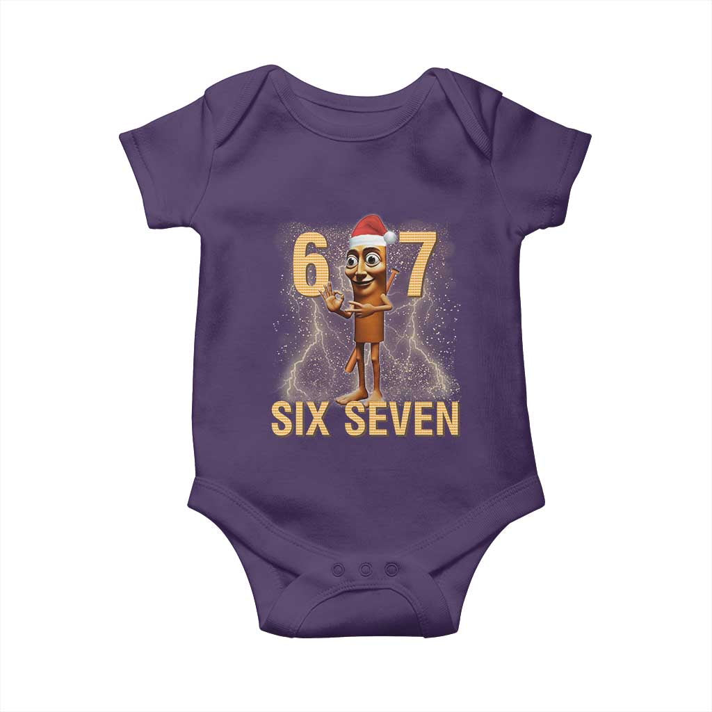 67 Six Seven Italian Brainrot Meme Baby Onesie Funny Tung Tung Tung Sahur Christmas - Wonder Print Shop