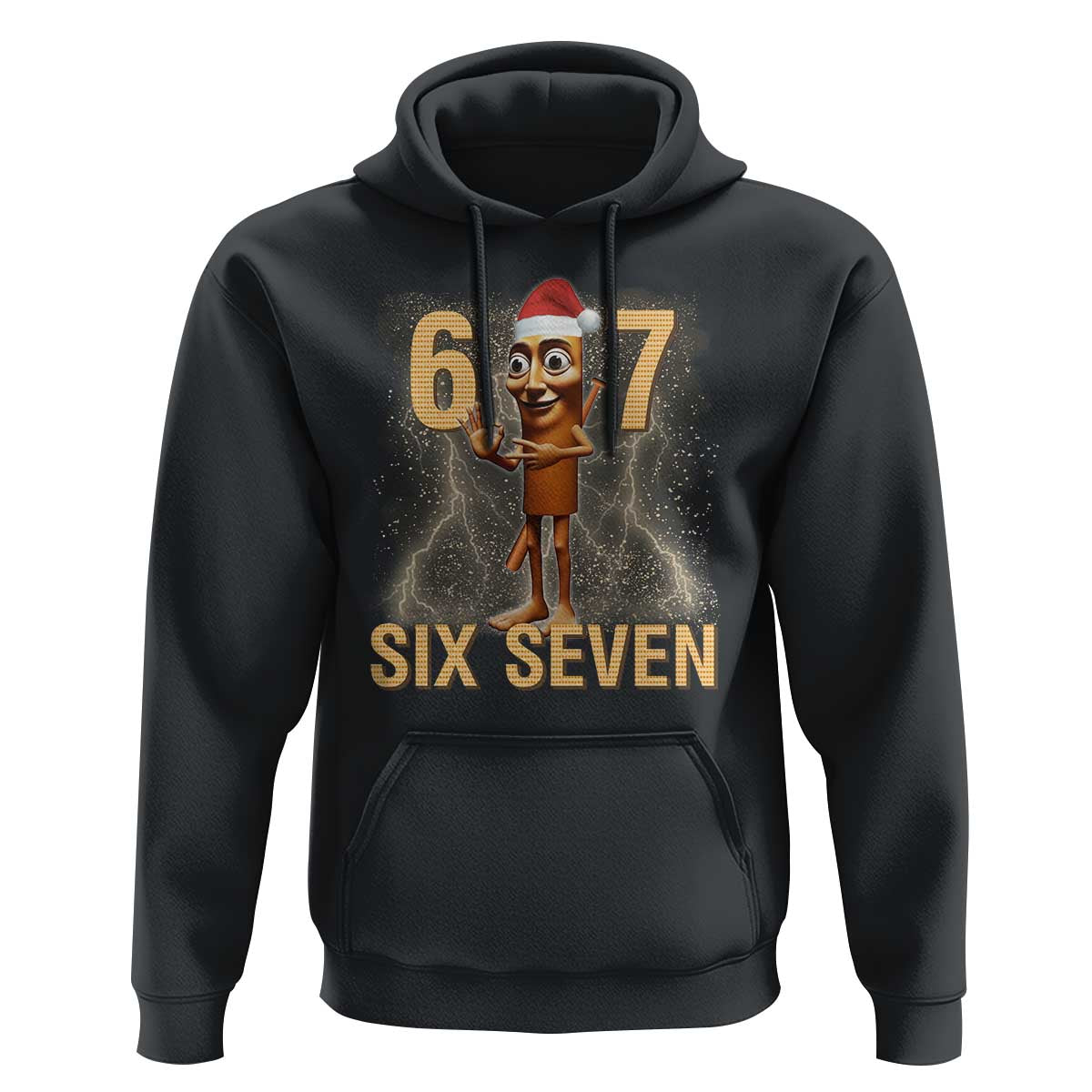 67 Six Seven Italian Brainrot Meme Hoodie Funny Tung Tung Tung Sahur Christmas - Wonder Print Shop