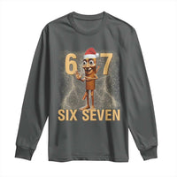 67 Six Seven Italian Brainrot Meme Long Sleeve Shirt Funny Tung Tung Tung Sahur Christmas - Wonder Print Shop