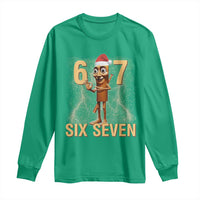 67 Six Seven Italian Brainrot Meme Long Sleeve Shirt Funny Tung Tung Tung Sahur Christmas - Wonder Print Shop
