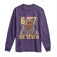 67 Six Seven Italian Brainrot Meme Long Sleeve Shirt Funny Tung Tung Tung Sahur Christmas - Wonder Print Shop