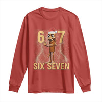 67 Six Seven Italian Brainrot Meme Long Sleeve Shirt Funny Tung Tung Tung Sahur Christmas - Wonder Print Shop