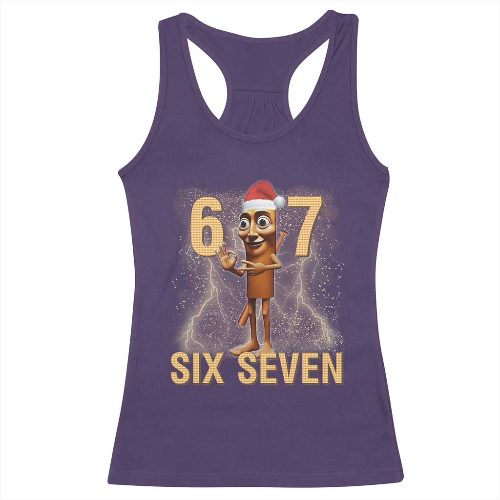 67 Six Seven Italian Brainrot Meme Racerback Tank Top Funny Tung Tung Tung Sahur Christmas - Wonder Print Shop