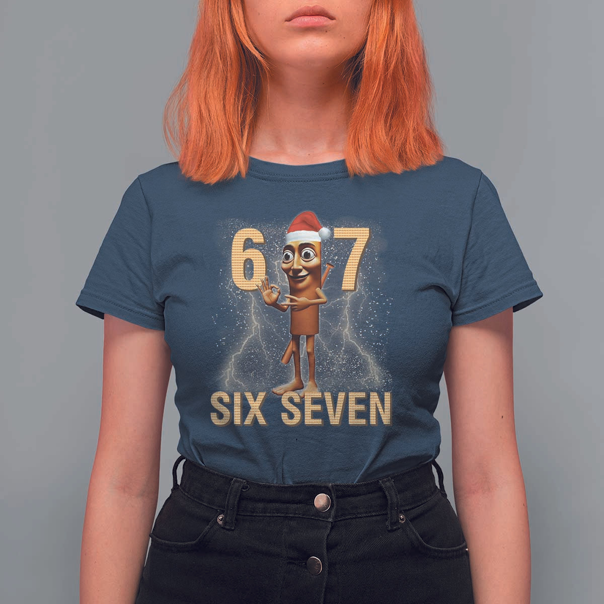 67 Six Seven Italian Brainrot Meme T Shirt For Women Funny Tung Tung Tung Sahur Christmas - Wonder Print Shop