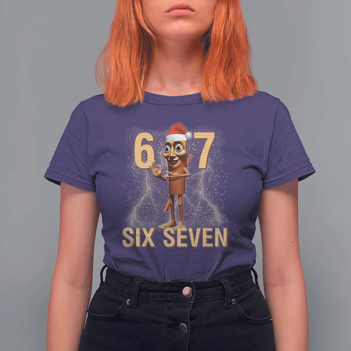 67 Six Seven Italian Brainrot Meme T Shirt For Women Funny Tung Tung Tung Sahur Christmas - Wonder Print Shop