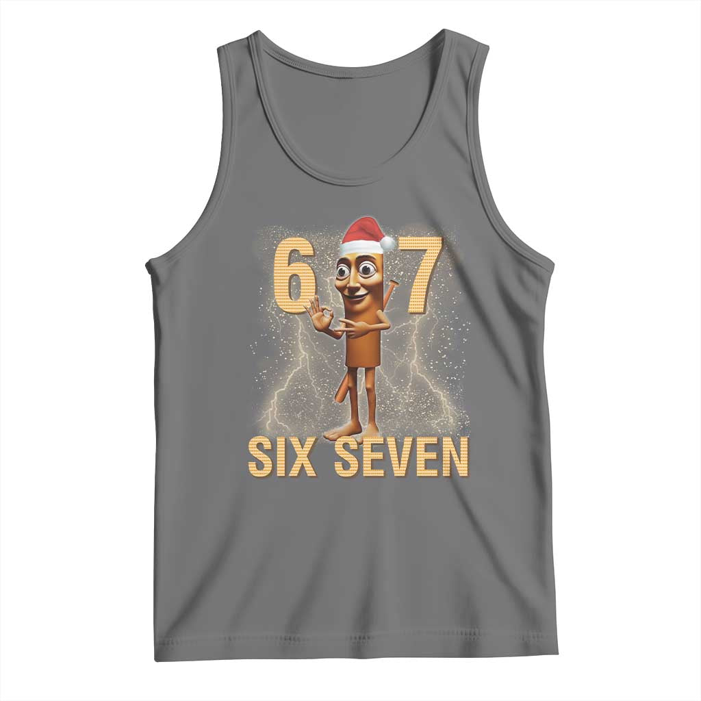 67 Six Seven Italian Brainrot Meme Tank Top Funny Tung Tung Tung Sahur Christmas - Wonder Print Shop