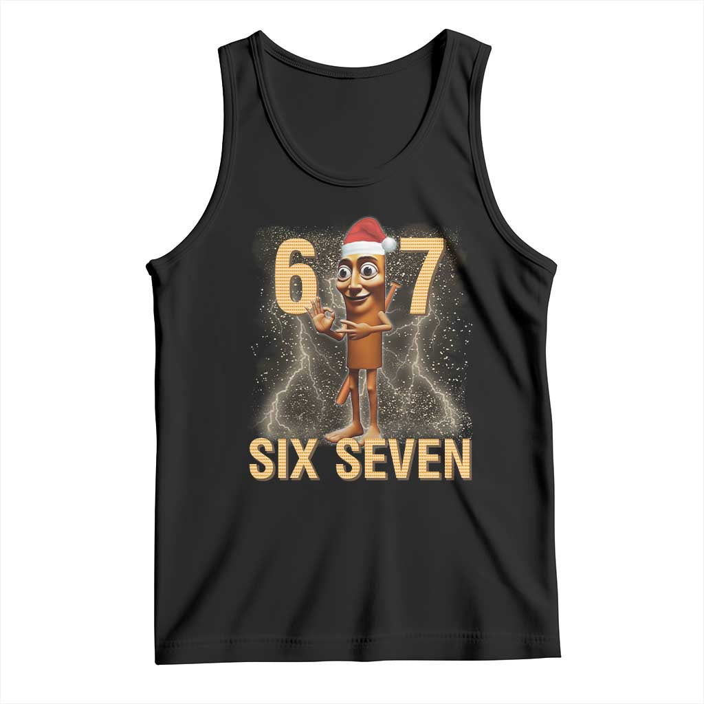 67 Six Seven Italian Brainrot Meme Tank Top Funny Tung Tung Tung Sahur Christmas - Wonder Print Shop