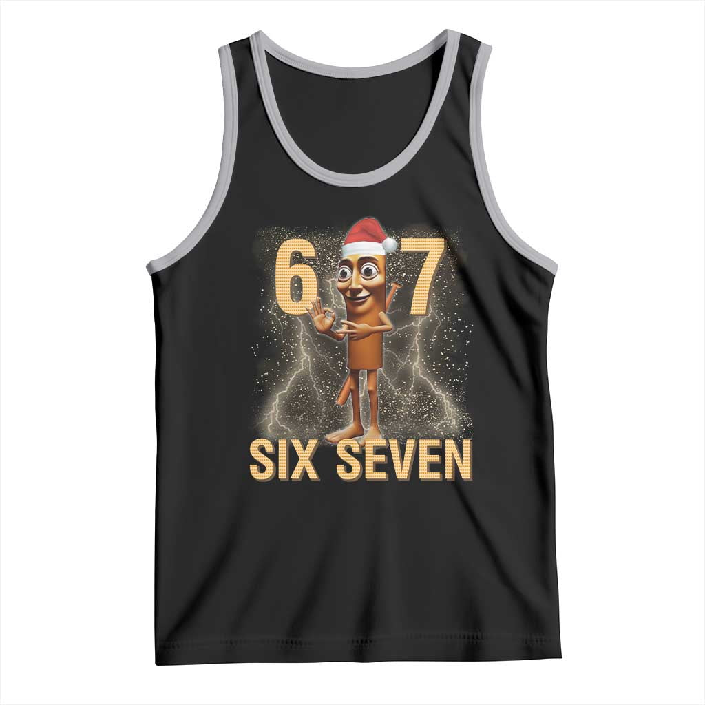 67 Six Seven Italian Brainrot Meme Tank Top Funny Tung Tung Tung Sahur Christmas - Wonder Print Shop