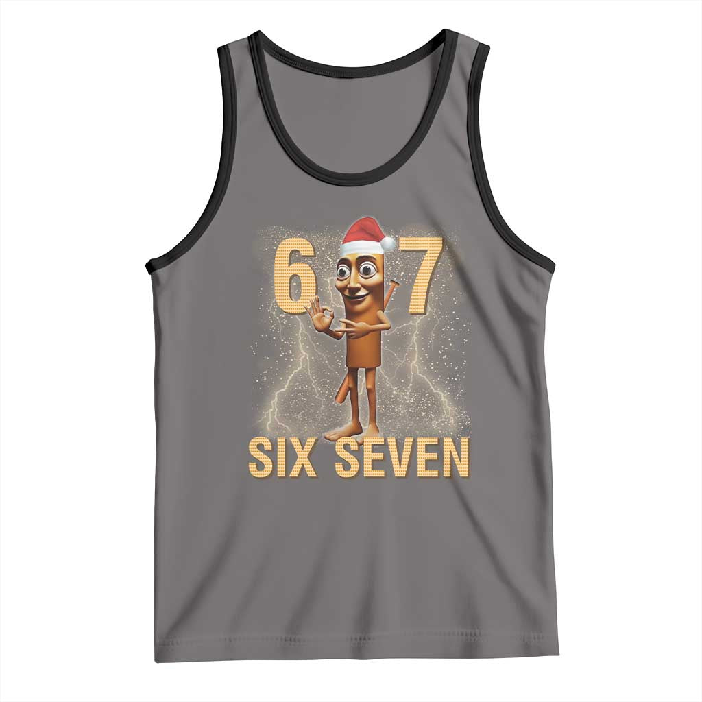 67 Six Seven Italian Brainrot Meme Tank Top Funny Tung Tung Tung Sahur Christmas - Wonder Print Shop