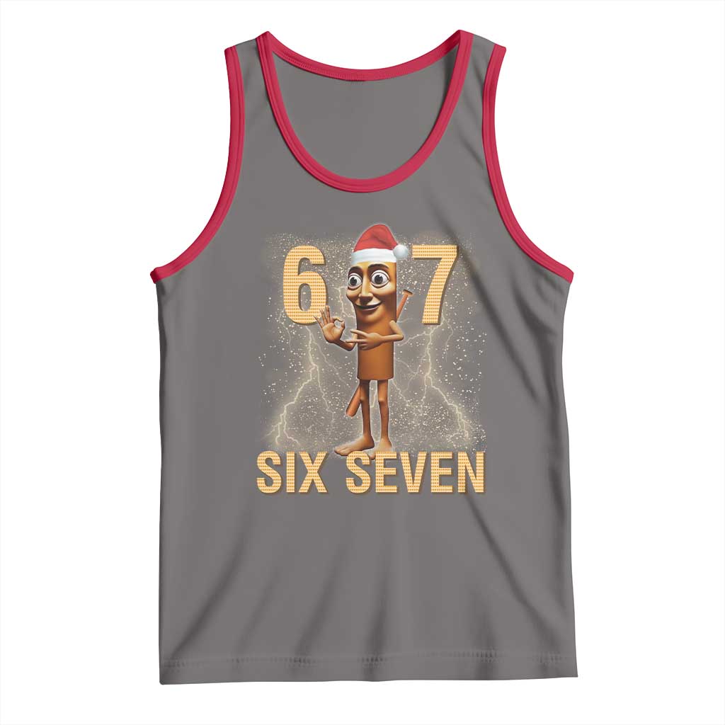 67 Six Seven Italian Brainrot Meme Tank Top Funny Tung Tung Tung Sahur Christmas - Wonder Print Shop