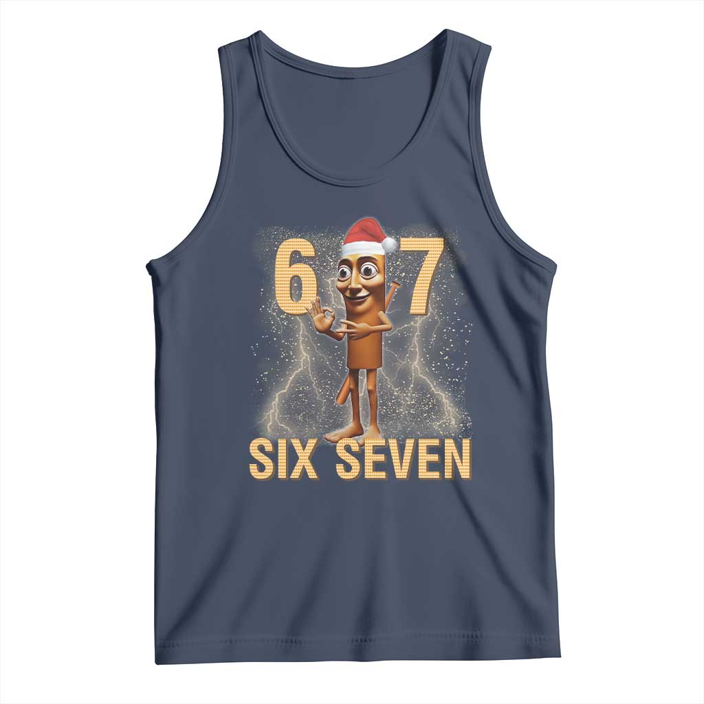 67 Six Seven Italian Brainrot Meme Tank Top Funny Tung Tung Tung Sahur Christmas - Wonder Print Shop