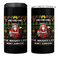 Nakatomi Plaza Christmas 4 in 1 Can Cooler Tumbler Funny Santa Gun Cosplay Xmas - Wonder Print Shop