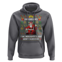 Nakatomi Plaza Christmas Hoodie Funny Santa Gun Cosplay Xmas - Wonder Print Shop